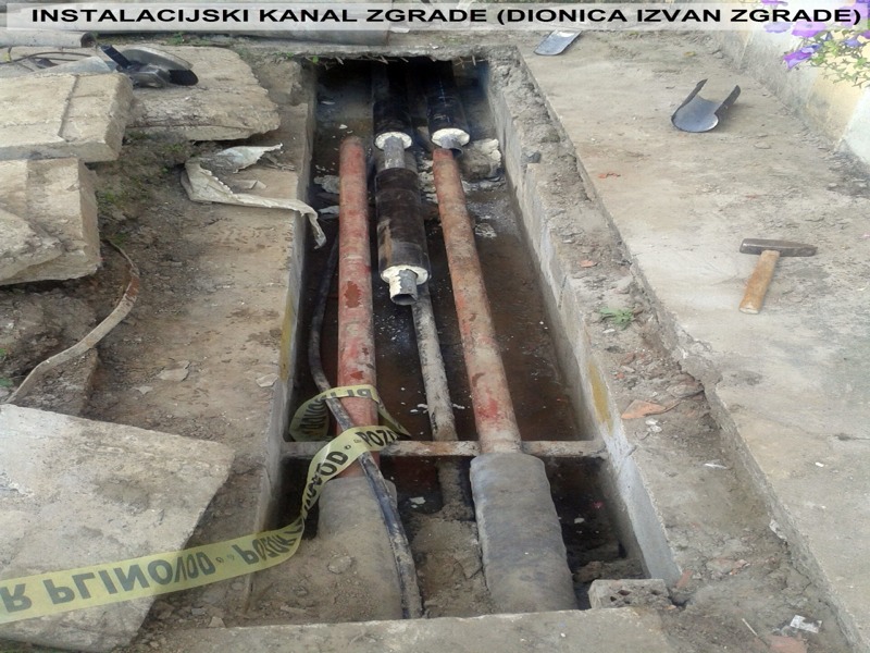 Kvar instalacije grijanja zgrade Olajnica 1